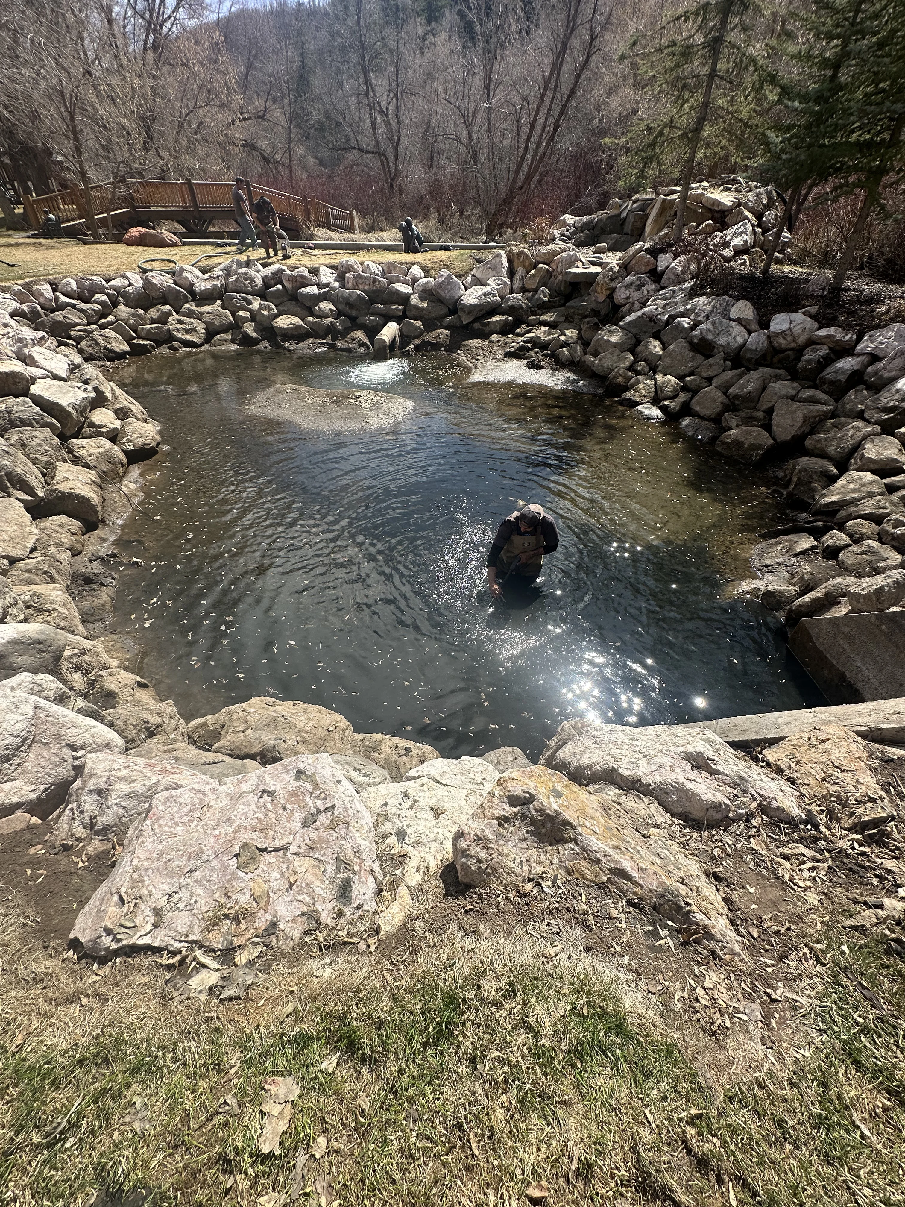 Pond dredging and water restoration near Heber Utah