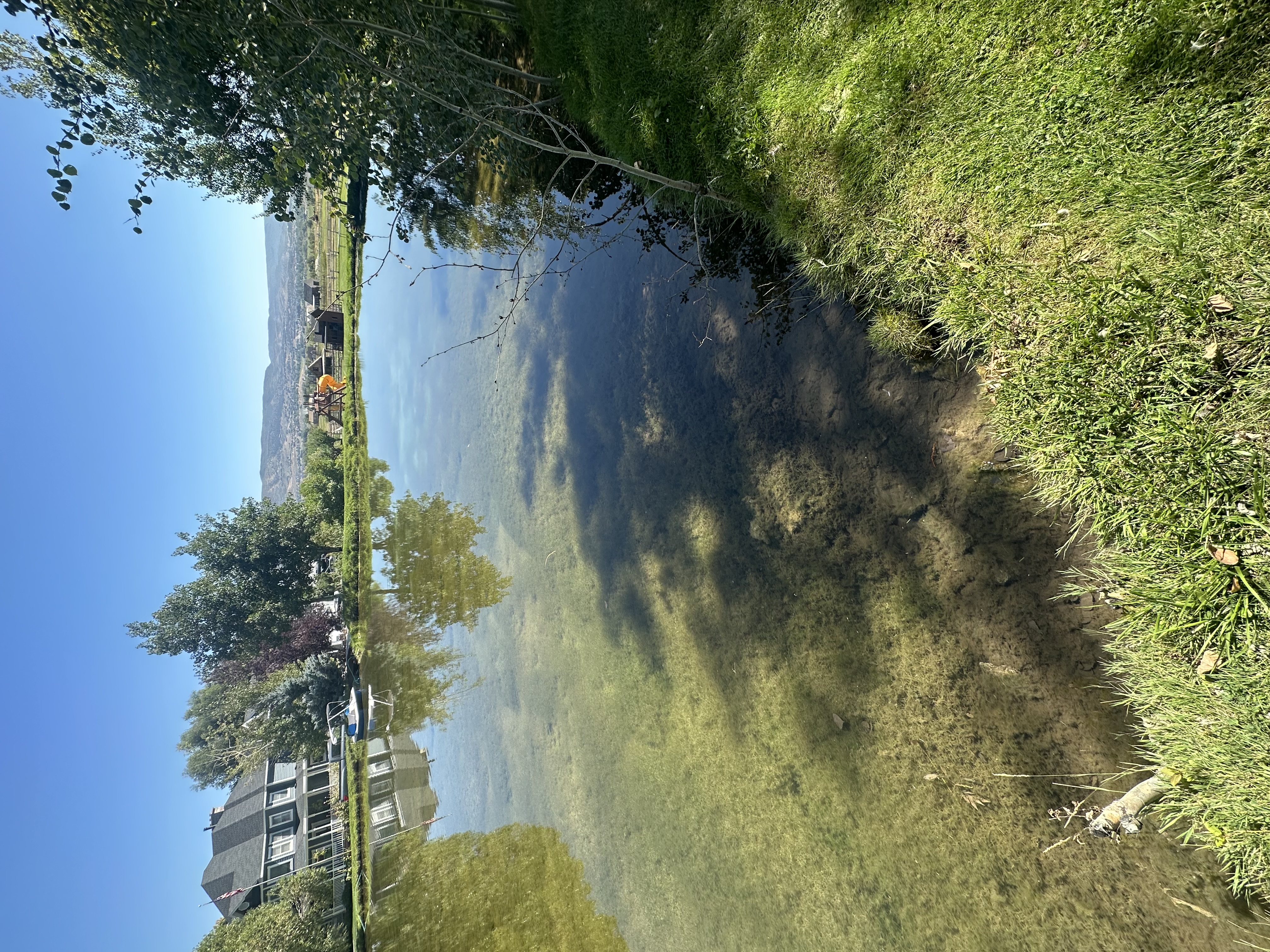 DredgeUtah crew working on a pond restoration project